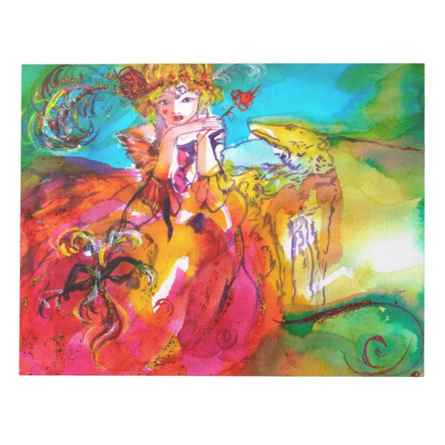 Bloc-note MIRANDOLINA / Masques de Carnaval vénitien (Devant)