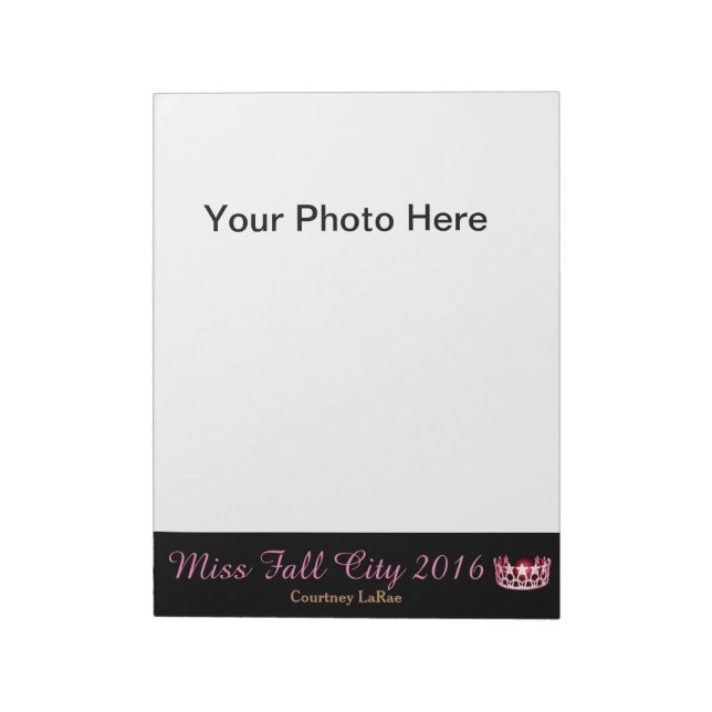 Bloc-note Miss America USA style Pageant Photo Autographe Pa (Tourné)