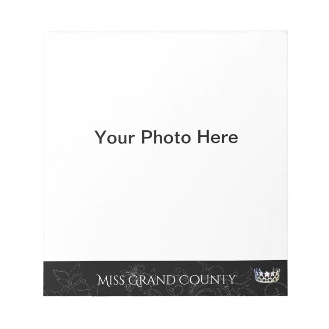 Bloc-note Miss USA Flourd Argent Couronne Autograph Pad (Devant)