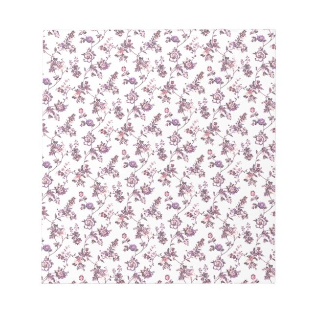 Bloc-note Modèle floral (Devant)