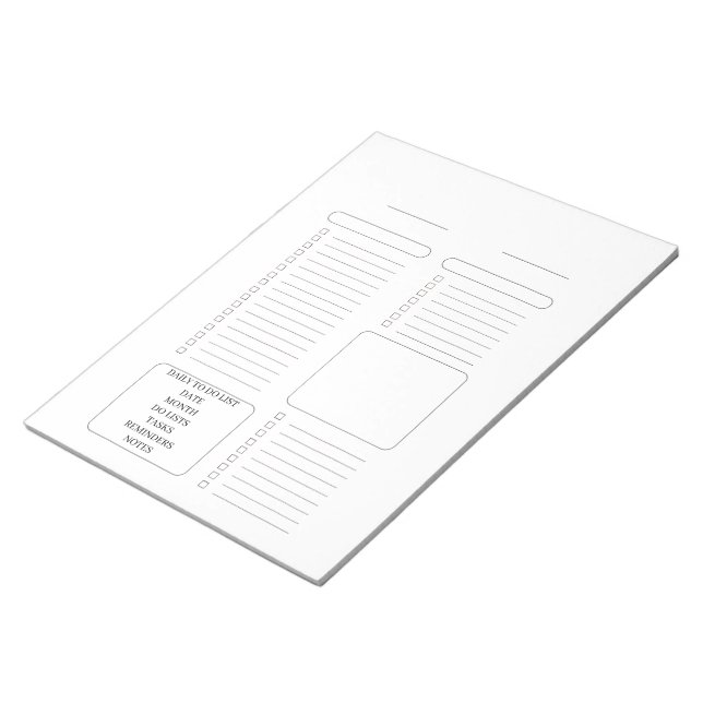 Bloc-note Modern Daily To-Do List Notepad (Incliné)