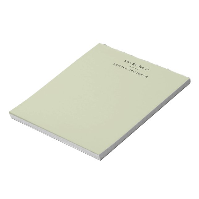Bloc-note Moderne Du Bureau De Sage Green Desk Papeterie (Tourné)