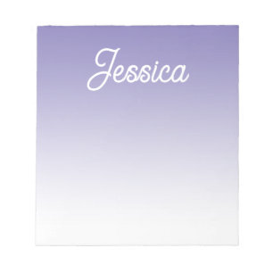 Bloc-note (Modifiable) Ombre couleur violet clair et votre t