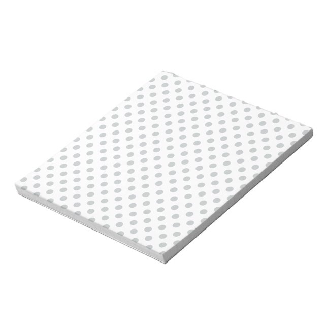 Bloc-note Modifier Pois gris N'importe quelle couleur Clique (Tourné)