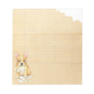 Bloc-note Mon Bulldog Français Mange Mes devoirs