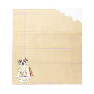 Bloc-note Mon Bulldog Mange Mes devoirs