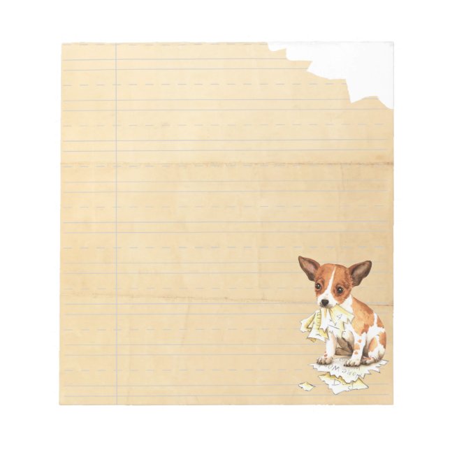 Bloc-note Mon Chihuahua A Mangé Ma Maison (Devant)