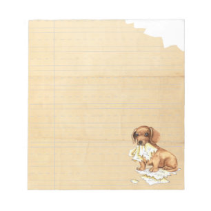Bloc-note Mon Dachshund A Mangé Mes Devoirs