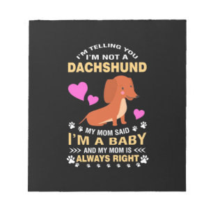 Bloc-note Mon Dachshund Est Mon Bébé