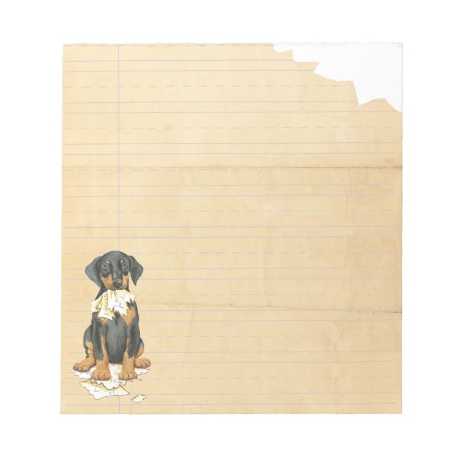Bloc-note Mon Doberman M'A Mangé Ma Maison (Devant)