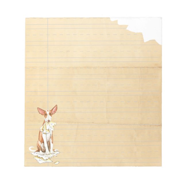 Bloc-note Mon Ibizan Hound A Mangé Ma Maison (Devant)