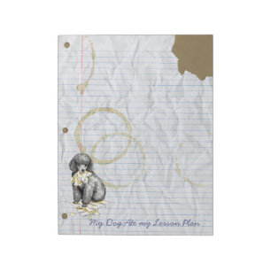 Bloc-note Mon Petit Poodle A Mangé Mon Plan De Leçon