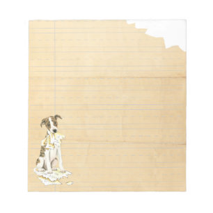 Bloc-note Mon Whippet a mangé mes devoirs