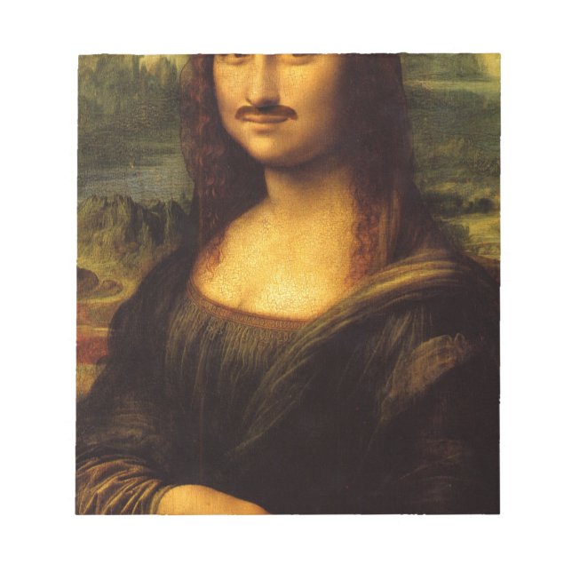 Bloc-note mona lisa moustache (Devant)