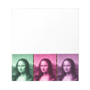Bloc-note Mona Lisa Poster de animal rose rose violet