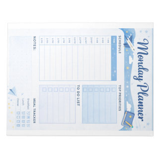 Bloc-note Monday Daily Planner Printable 