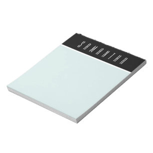 Bloc-note Monnaie personnalisée Turquoise minimaliste moder