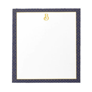 Bloc-note Monogramme Art déco