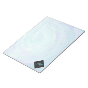 Bloc-note Monogramme bleu glacier