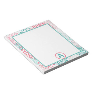 Bloc-note Monogramme floral