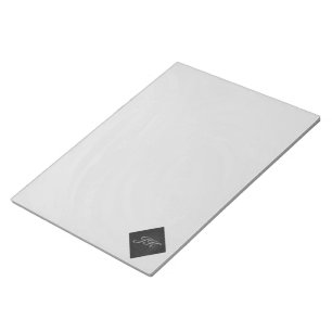 Bloc-note Monogramme gris ardoise
