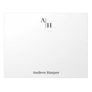 Bloc-note Monogramme minimaliste moderne