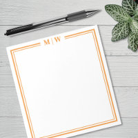 Monogramme Minimaliste Orange