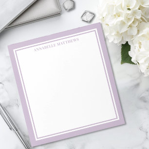 Bloc-note Monogramme Minimaliste Violet