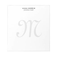 Monogramme Moderne Simple Minimaliste Uni