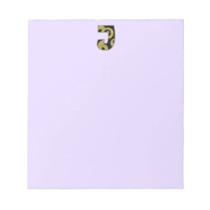 Bloc-note monogramme rétro - J