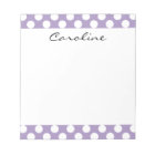 Monogramme violet blanc tendance Motif de point Po