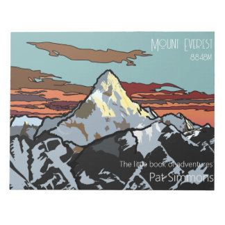 Bloc-note Mont Everest - Le sommet de la planète