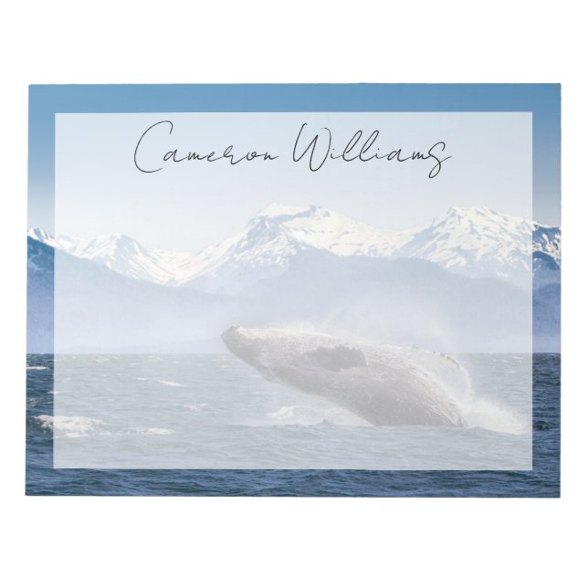 Bloc-note Montagnes | Baleines en route Glacier Bay, Alaska (Devant)