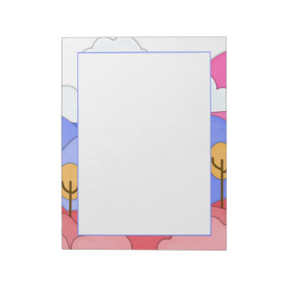 Bloc-note Montagnes Whimsical Bordées