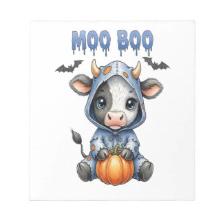 Bloc-note Moo Boo Halloween Cow