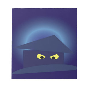 Bloc-note Moon argent de la maison d'horreur