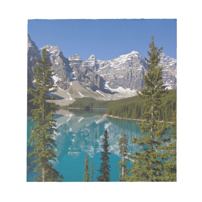 Bloc-note Moraine Lake, Rocheuses canadiennes, Alberta, Cana (Devant)