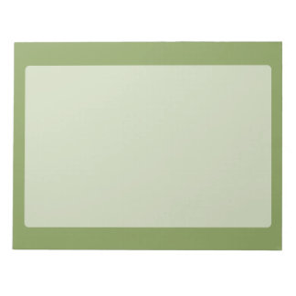 Bloc-note Moss Green Arrière - plan couleur solide Personnal