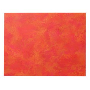 Bloc-note Motif Abstrait rouge orange