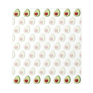 Bloc-note Motif Arrière - plan Avocado mignon