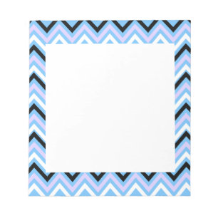 Bloc-note Motif Blue et Lilac Chevron