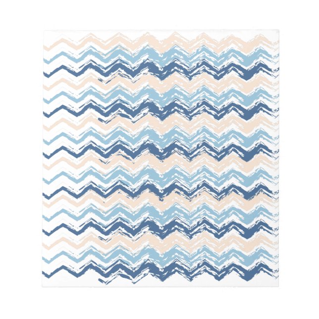 Bloc-note Motif Chevron de l'océan Pacifique (Devant)