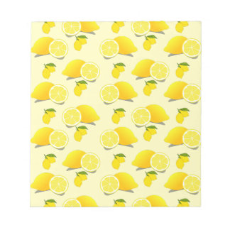 Bloc-note Motif citron jaune