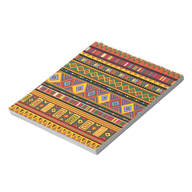 Bloc-note Motif d'art ethnique en Afrique (Tourné)