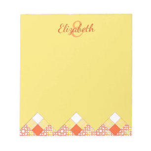 Bloc-note Motif de blocs de surfaces composées d'automne