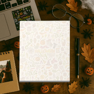 Bloc-note Motif de doodle Halloween mignon