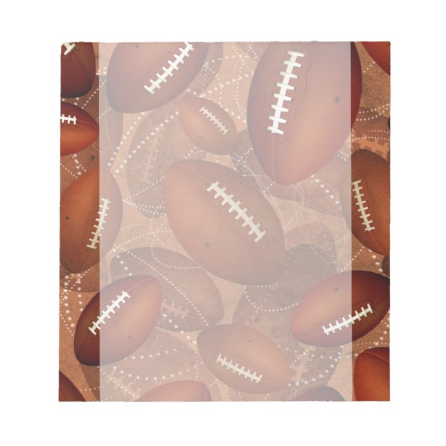Bloc-note motif de football (Devant)