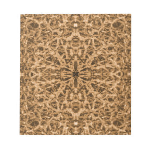 Bloc-note motif de fourrure kaléidoscope Abstrait