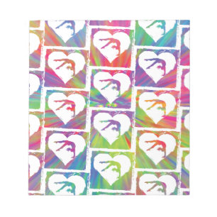 Bloc-note Motif de gymnastique de colorant de cravate