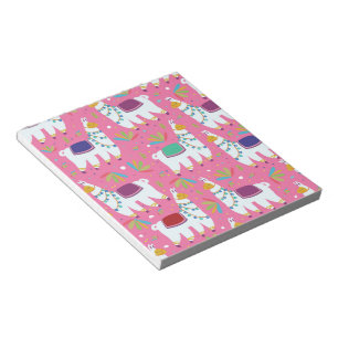 Bloc-note Motif de lama mignon